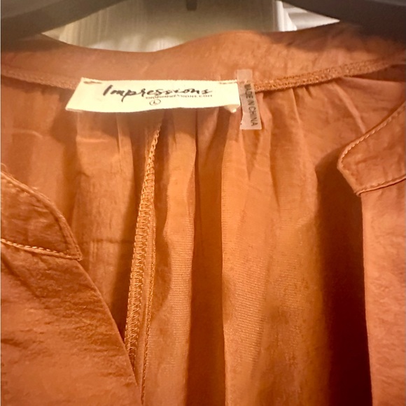 Impressions Rust Blouse - Picture 3 of 3